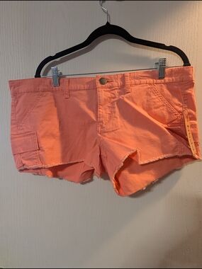 Mudd Coral Cargo Cutoff Shorts